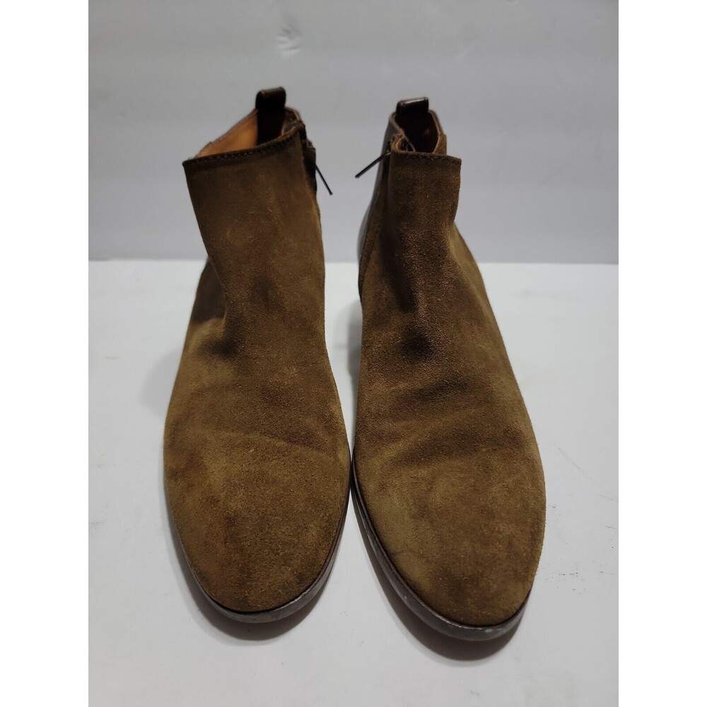 Brown Suede Leather MADEWELL Ankle Boots Sz 10 M Womens